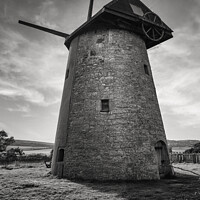 Buy canvas prints of Bembridge Windmill Isle Of Wight BW by Wight Landscapes