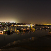 Buy canvas prints of River medway at night by jim wardle-young