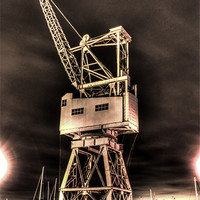 Buy canvas prints of Dockyard crane by jim wardle-young