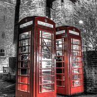 Buy canvas prints of 2 Red Boxes by jim wardle-young