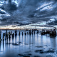 Buy canvas prints of Hans egede ship wreck by jim wardle-young