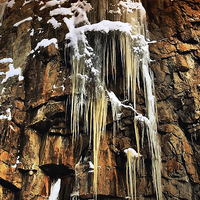 Buy canvas prints of Rock and Ice by heather rivet