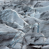 Buy canvas prints of Svinafellsjokull glacier ice by Jutta Klassen
