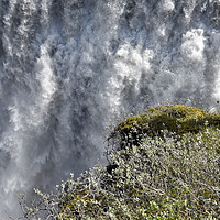 Buy canvas prints of The force of a waterfall by Jutta Klassen