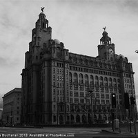 Buy canvas prints of Liverpool Royal Liver Building by Sandra Buchanan