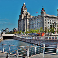 Buy canvas prints of Liverpool Waterfront Colour by Sandra Buchanan
