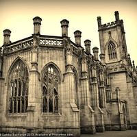 Buy canvas prints of Liverpool (Bombed Out Church) by Sandra Buchanan