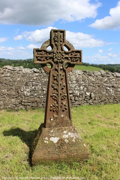 Stone Celtic Cross Picture Board by HELEN PARKER