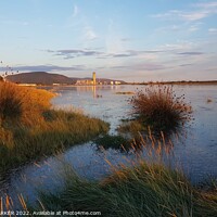 Buy canvas prints of Neath River Estuary at High Tide by HELEN PARKER