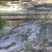 Buy canvas prints of Beach on a cold and frosty morning by HELEN PARKER