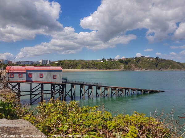 Old Lifeboat Station in Tenby Picture Board by HELEN PARKER