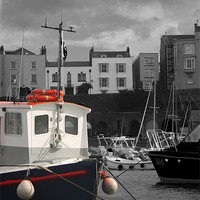 Buy canvas prints of Tenby Harbour by HELEN PARKER