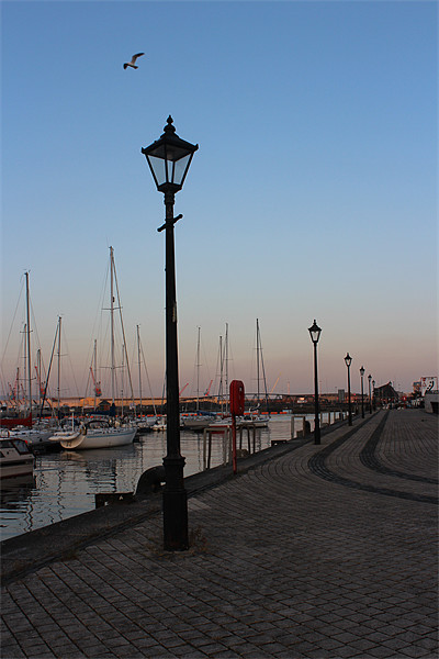 An Evening at Swansea Marina Picture Board by HELEN PARKER