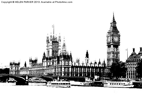 Houses of Parliament Picture Board by HELEN PARKER