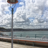 Buy canvas prints of  Mumbles Pier by HELEN PARKER