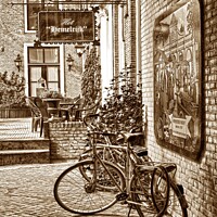 Buy canvas prints of Bicycles of Franeker, Holland by HELEN PARKER