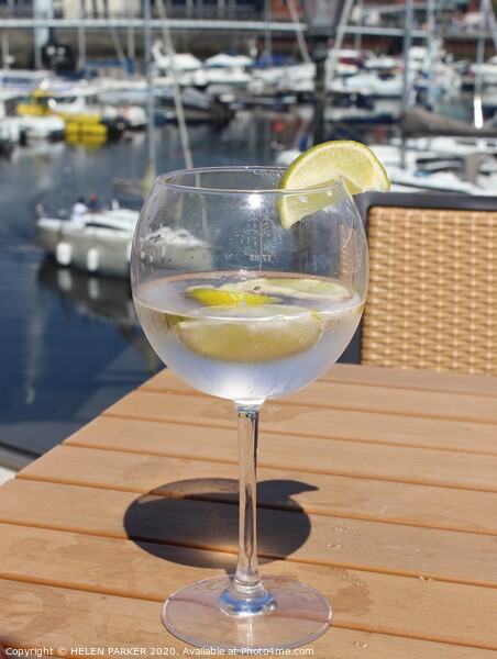 Gin'o'clock on the Marina Picture Board by HELEN PARKER