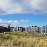 Buy canvas prints of Swansea University Bay Campus by HELEN PARKER