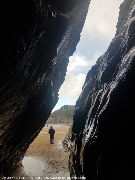 View from inside the cave Picture Board by HELEN PARKER