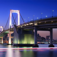 Buy canvas prints of Rainbow Bridge and Tokyo Tower by Duane Walker