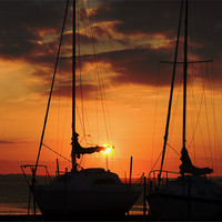 Buy canvas prints of Sun Set Sail by Tony Reddington