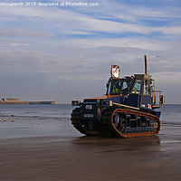 Buy canvas prints of Lifeboat Tractor by David Hollingworth