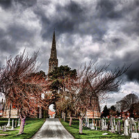 Buy canvas prints of Victorian Cemetery Lodge by David Hollingworth
