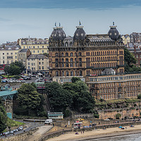 Buy canvas prints of The Grand Hotel Scarborough by David Hollingworth