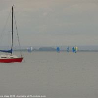 Buy canvas prints of Sailing the Seas, Thorpe Bay by Anna Lewis