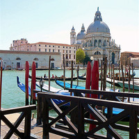 Buy canvas prints of Santa Maria della Salute, Venice by Anna Lewis