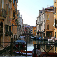 Buy canvas prints of Venetian Canal by Anna Lewis