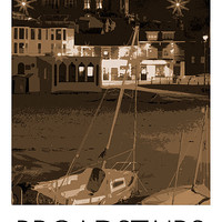 Buy canvas prints of Broadstairs, Kent, railway print, beach by Karen Slade