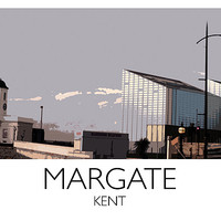 Buy canvas prints of Margate, Turner Contemporary Art Gallery, Railway by Karen Slade