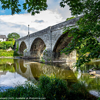 Buy canvas prints of Bridge Over The River Wye Llyswen by Joel Woodward
