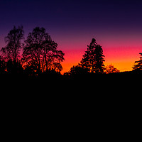Buy canvas prints of sunset silhouette by Joel Woodward