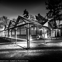 Buy canvas prints of Black & White Rock Park Spa & Heritage Centre by Joel Woodward