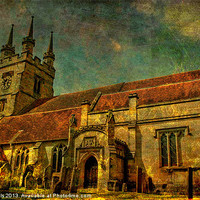 Buy canvas prints of Village Church by Dave Burden