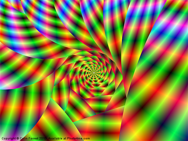 Psychedelic Spiral Picture Board by Colin Forrest