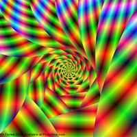 Buy canvas prints of Psychedelic Spiral by Colin Forrest