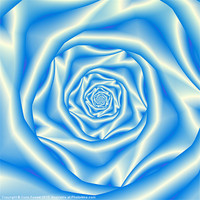 Buy canvas prints of Blue Rose Spiral by Colin Forrest