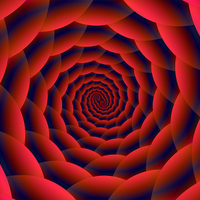 Buy canvas prints of Red and Blue Spiral by Colin Forrest