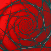 Buy canvas prints of Wire Spiral on Red by Colin Forrest