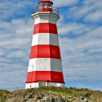 Buy canvas prints of Brier Island (West) Lighthouse by David Davies
