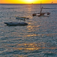 Buy canvas prints of Waikiki Sunset by David Davies