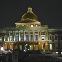 Buy canvas prints of Massachusetts State House by David Davies