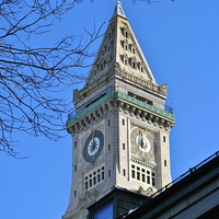 Buy canvas prints of Boston Custom House Tower by David Davies