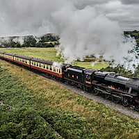Buy canvas prints of 5428 “Eric Treacy“ on the NYMR by Dave Hudspeth Landscape Photography