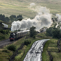 Buy canvas prints of Jubilee class steam loco 