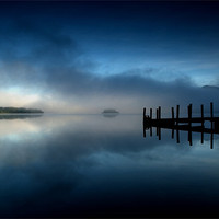 Buy canvas prints of Derwentwater Dawn by Dave Hudspeth Landscape Photography