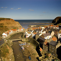 Buy canvas prints of Staithes by Dave Hudspeth Landscape Photography